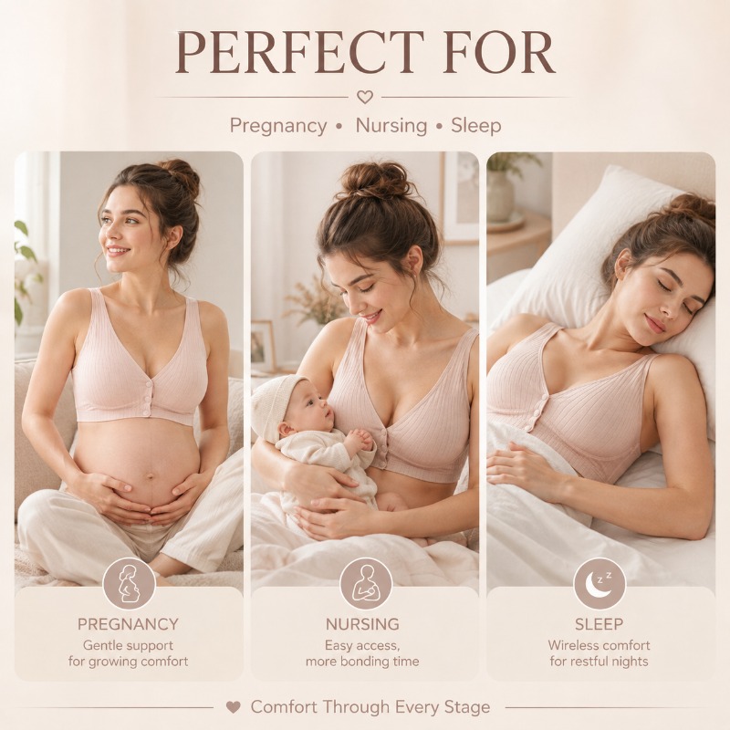 Women's Nursing Bra Maternity  - Nursing Bra Sleep ulasan dan harga